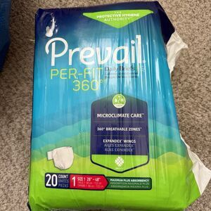 Prevail Per-Fit360 Daily Briefs, Maximum Plus Absorbency, 20 Count New